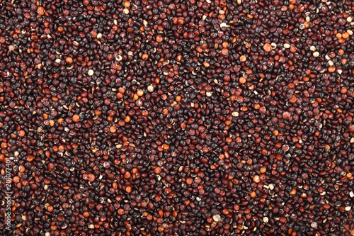 Black quinoa seeds as a background. Top view © kolesnikovserg