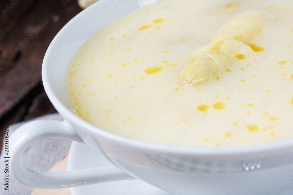 rustic white asparagus cream soup with butter rustic white asparagus cream soup with butter