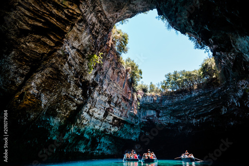 Fototapeta Naklejka Na Ścianę i Meble -  Greek Lake Cave