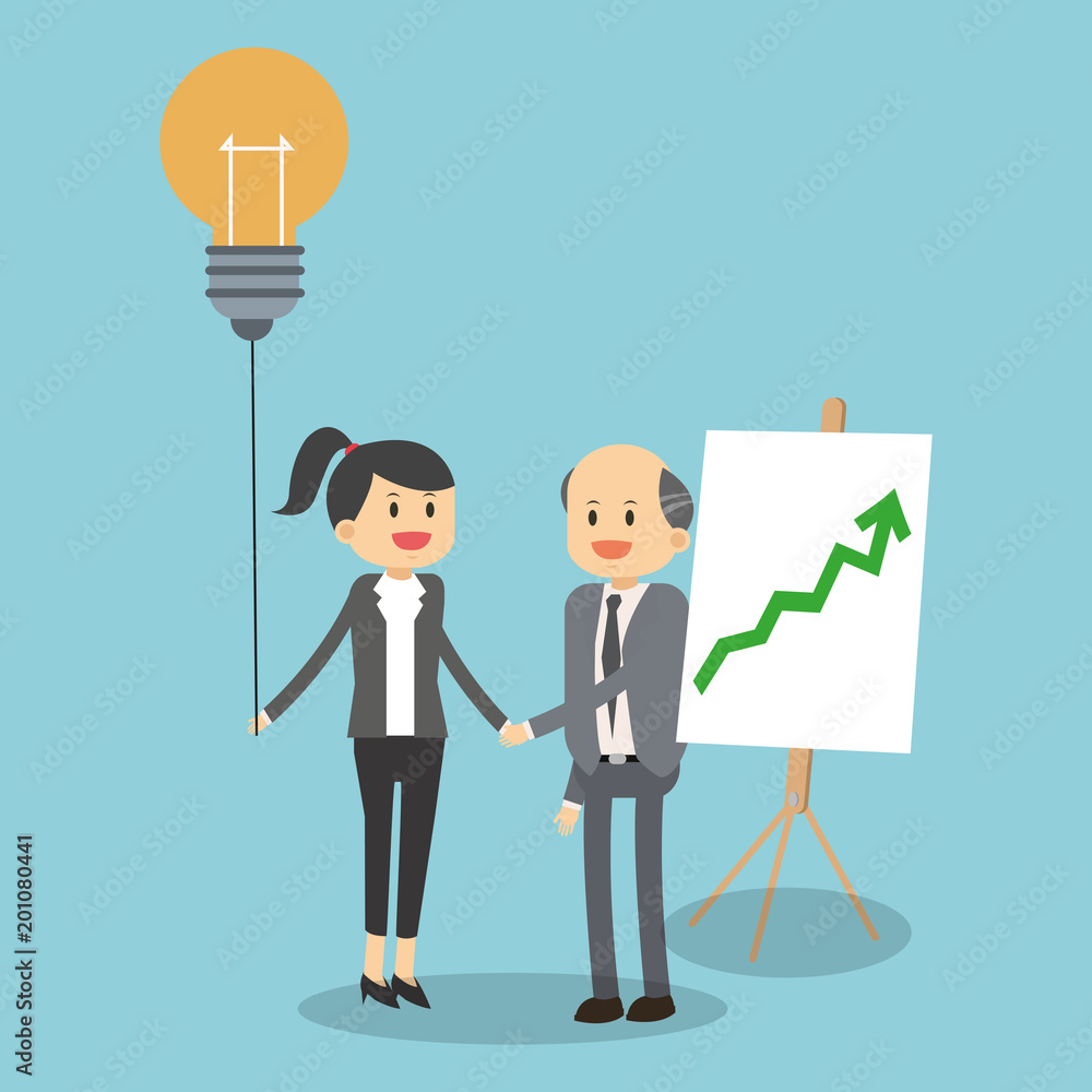 Teamwork working on business profits vector illustration graphic design Teamwork working on business profits vector illustration graphic design