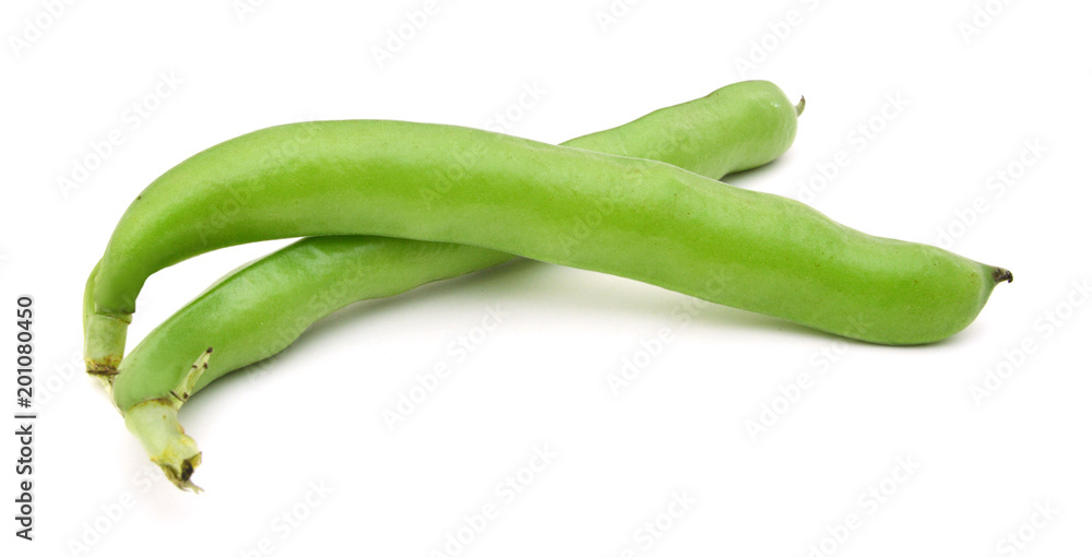 A group of fava on white isolated background A group of fava on white isolated background