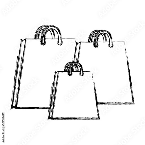 grunge shopping bags market finance object