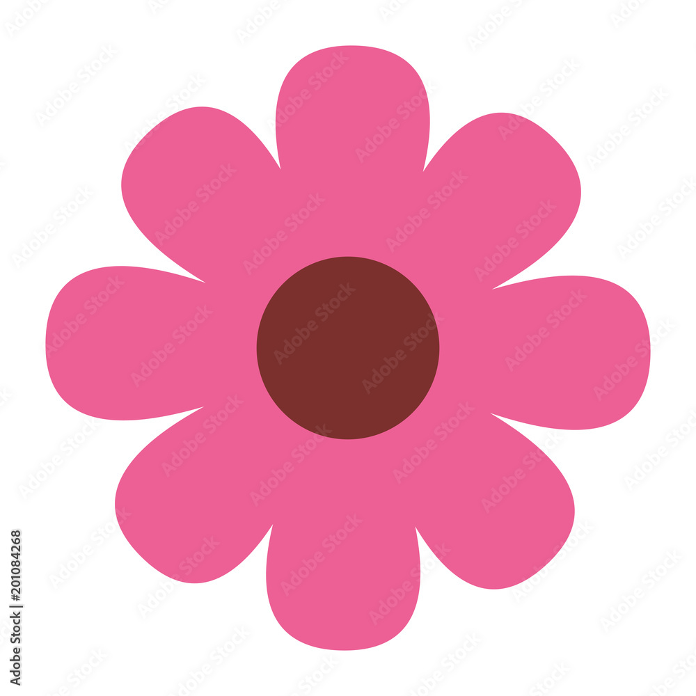 pink flower decoration ornament image vector illustration pink flower decoration ornament image vector illustration