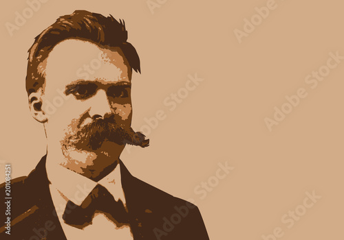 Nietzsche - portrait - personnage célèbre - philosophe - politique - homme politique