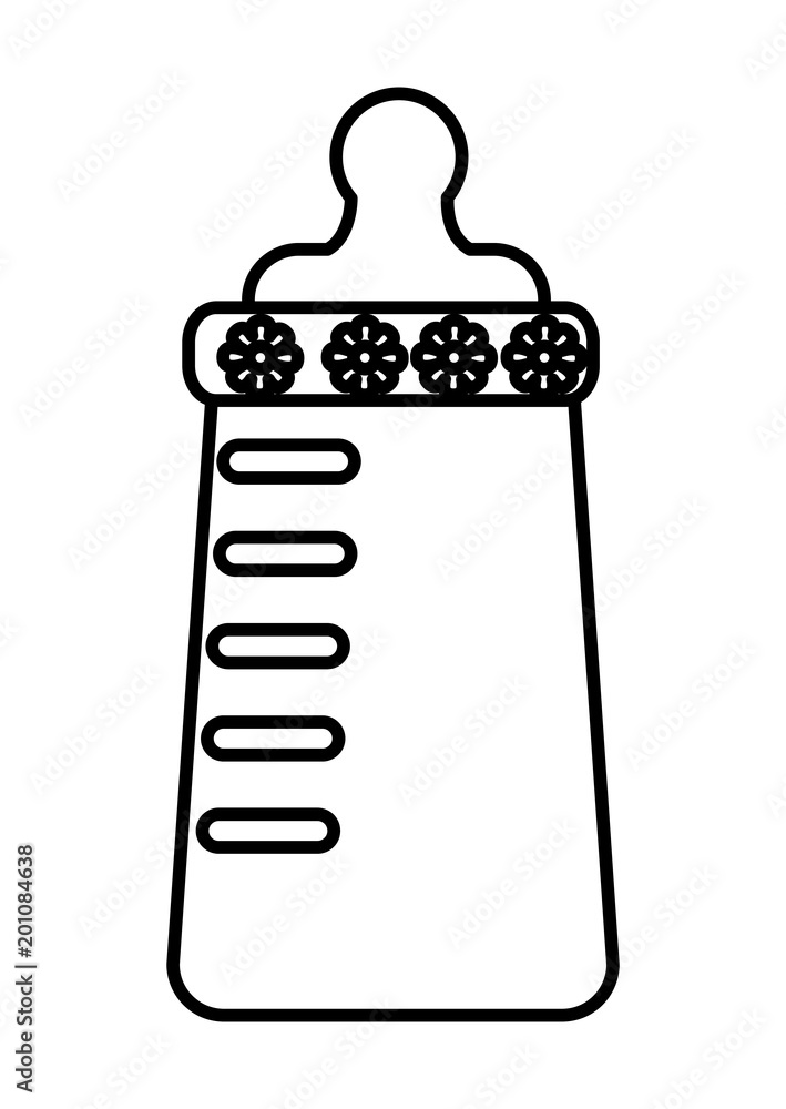 baby rattle handle star decoration vector illustration outline baby rattle handle star decoration vector illustration outline
