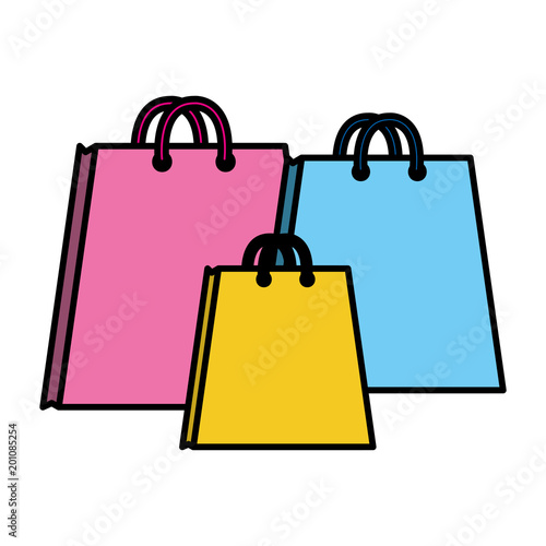 color shopping bags market finance object