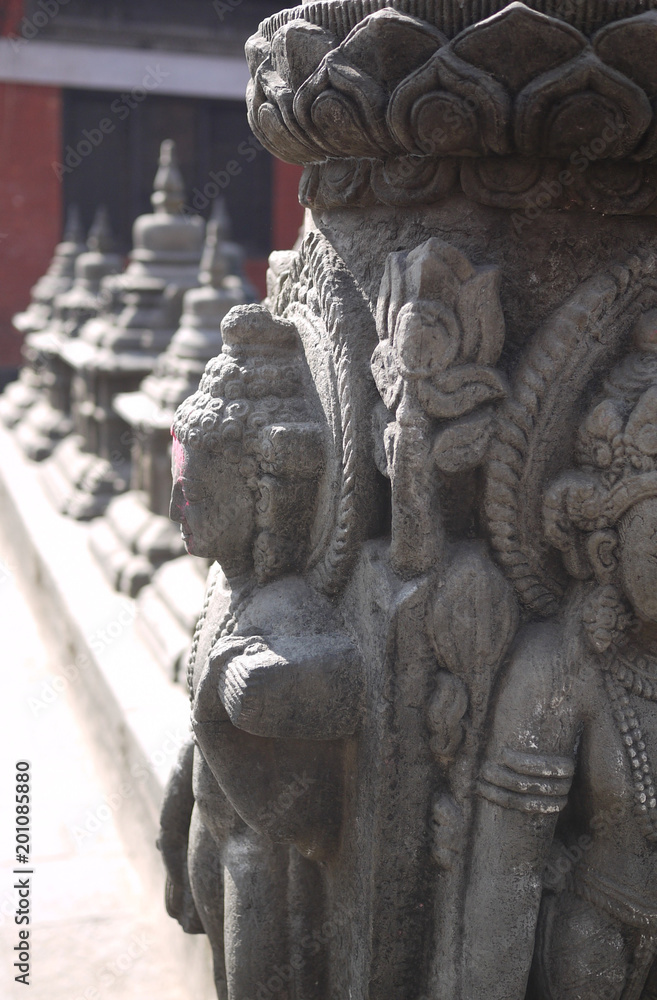 Katmandu temple statue