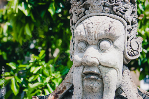 Chinese statue at the the Wat Phra Kaew Palace, also known as the Emerald Buddha Temple. Bangkok, Thailand.