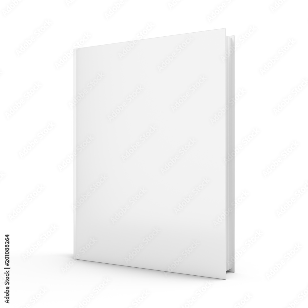 3D rendering blank book on white background 3D rendering blank book on white background