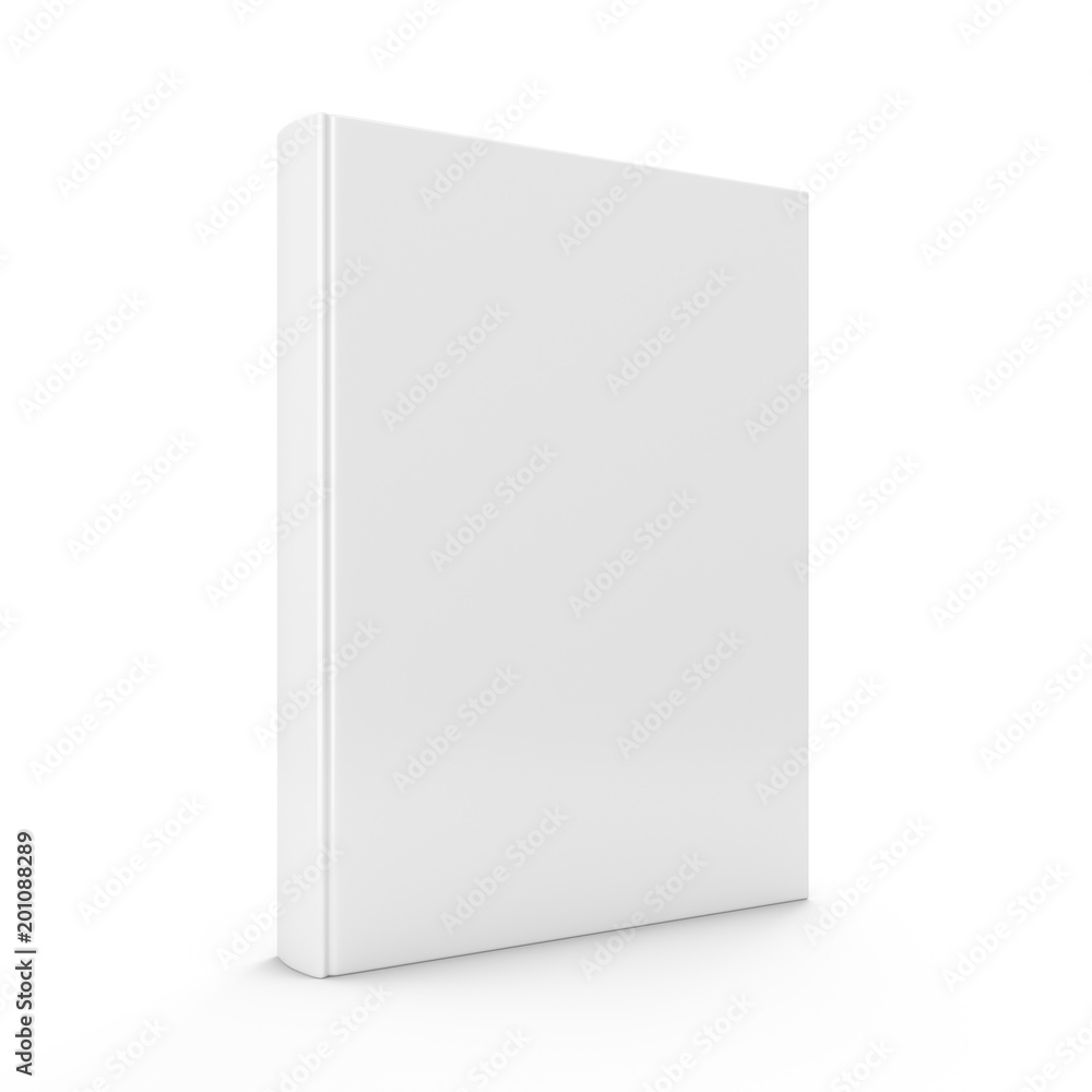3D rendering blank book on white background 3D rendering blank book on white background