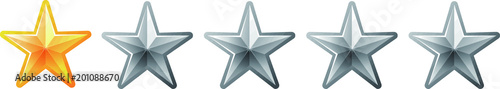 1 Luxury star rating bar