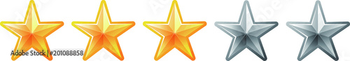 3 Luxury star rating bar