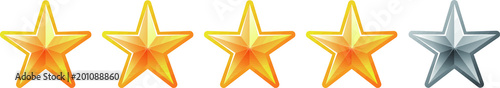 4 Luxury star rating bar