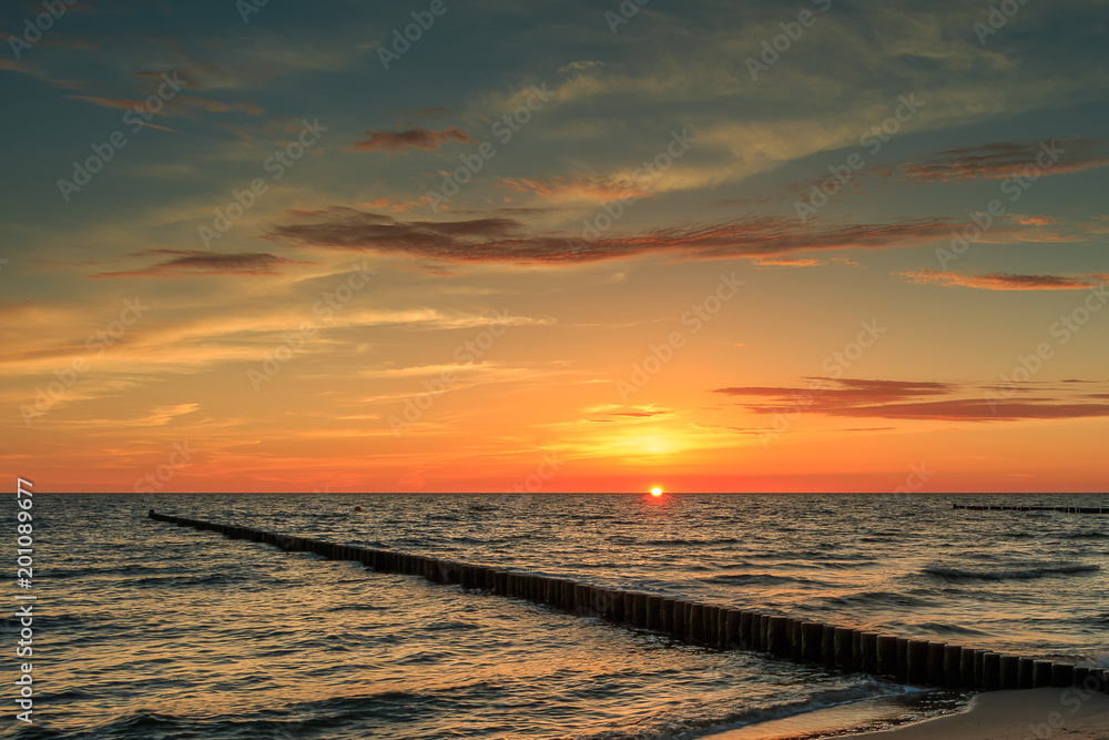 Sonnenaufgang in Koserow, Usedom. Blaue Stunde. Ostsee_002