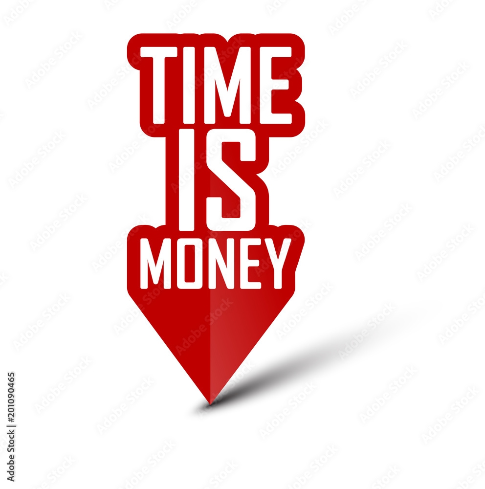 Fototapeta premium banner time is money