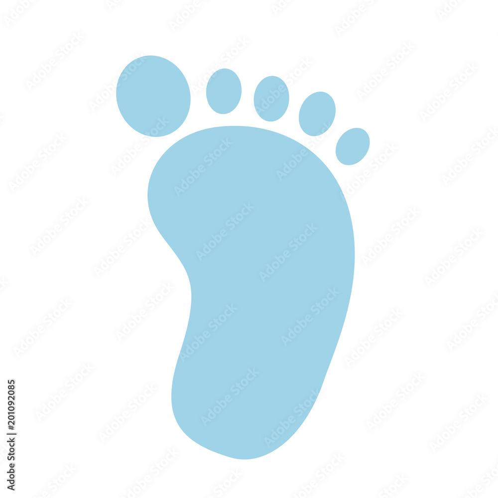baby footprint isolated icon vector illustration design baby footprint isolated icon vector illustration design