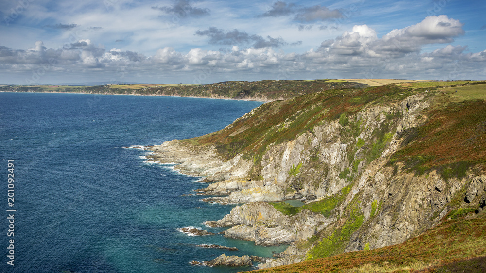 Fototapeta premium Rocky coastline in Cornwall
