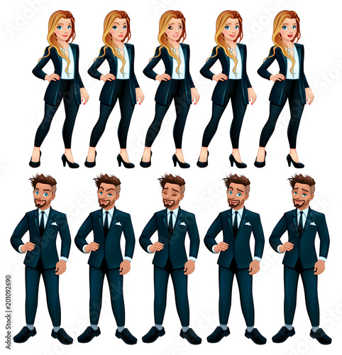 Couple of workers with diff...