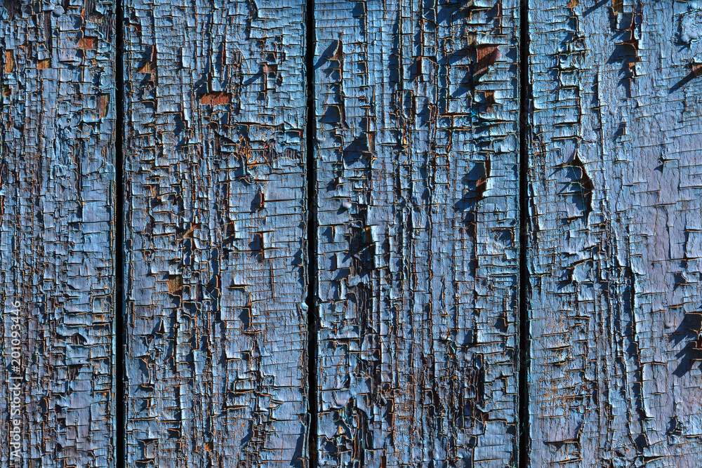 Obraz premium An old painted surface made of wood for design and creativity.