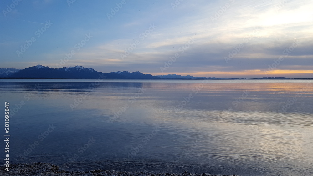 Abendrot Chiemsee