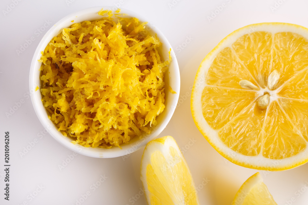 Lemon and juice on a white background Lemon and juice on a white background