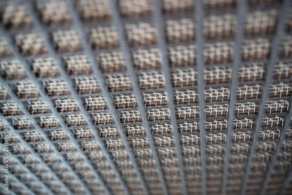 Fototapeta premium small and large cell metal mesh background