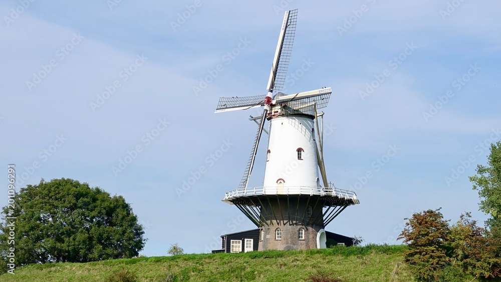 Holländische Windmühle in Zeeland