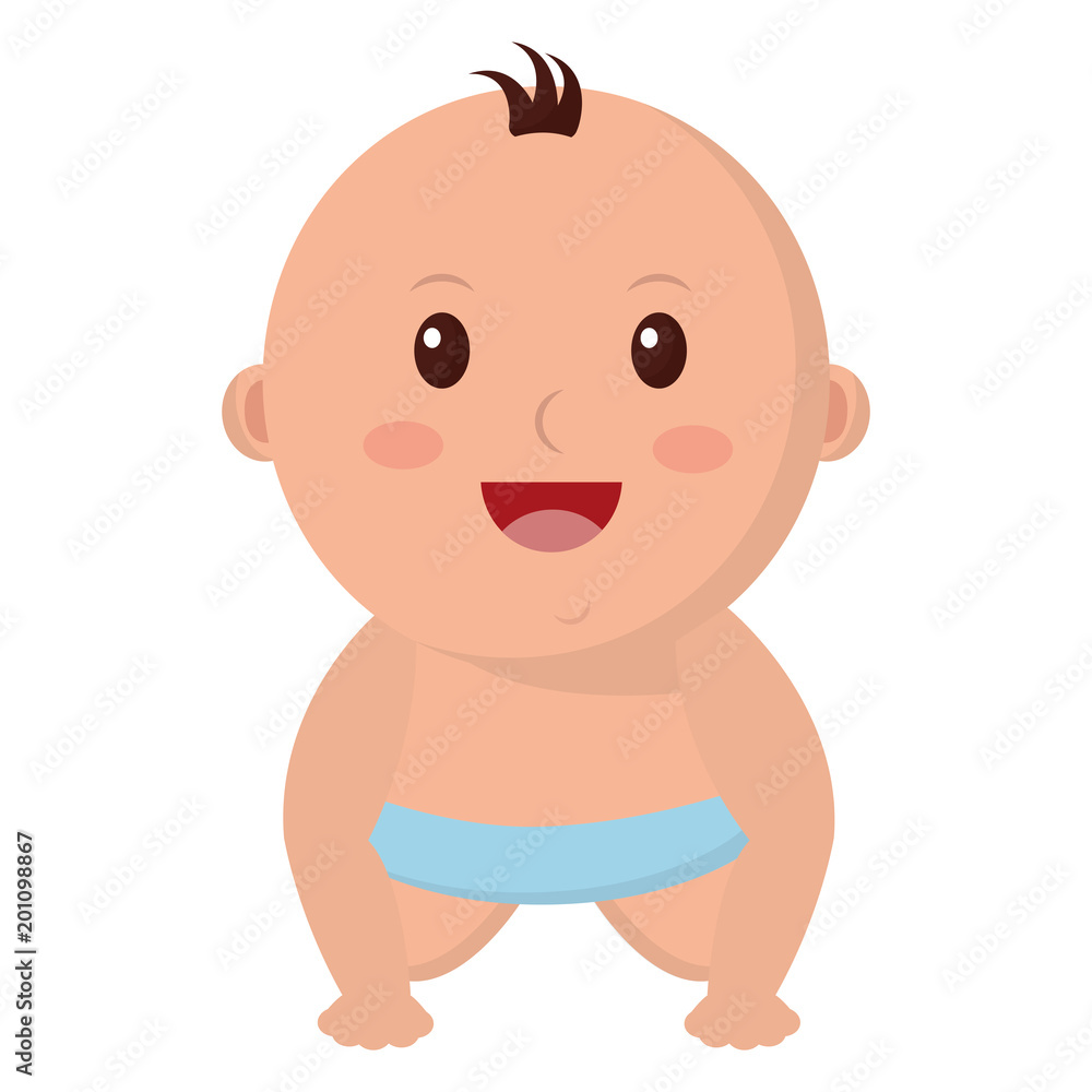 baby boy with diaper isolated icon vector illustration design baby boy with diaper isolated icon vector illustration design