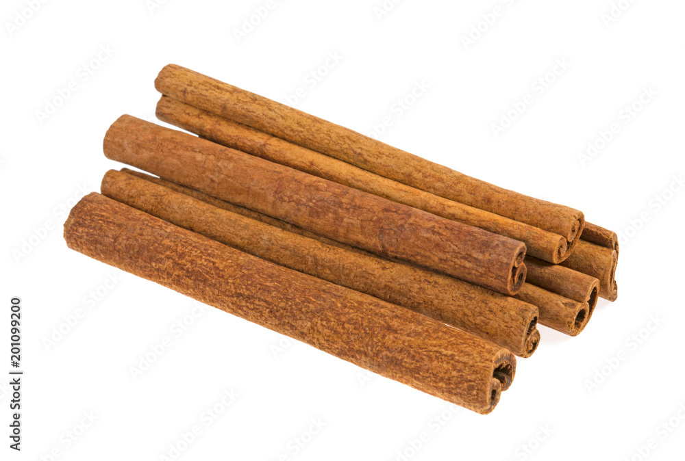 cinnamon sticks on white background cinnamon sticks on white background