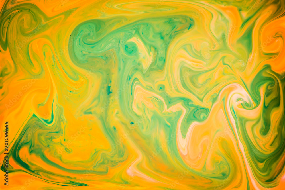 Coloring ink flowing and mixing in milk texture. background image Coloring ink flowing and mixing in milk texture. background image