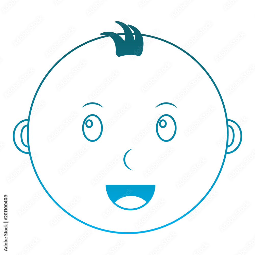 head baby boy happy isolated icon vector illustration design head baby boy happy isolated icon vector illustration design