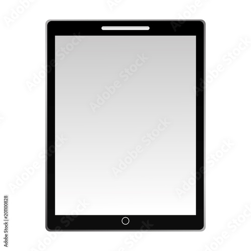 tablet computer device technology digital vector illustration