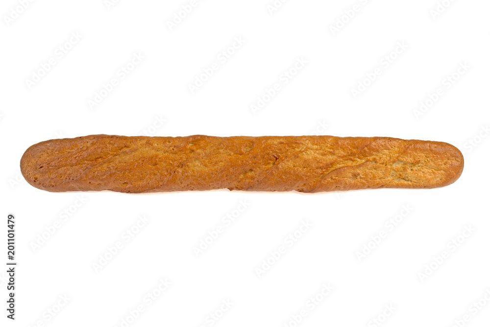 french baguette on white background french baguette on white background