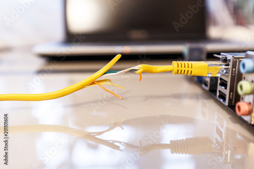 Gap in the Internet cable