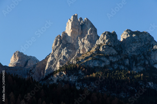 Enchanting Landscape Of The Pass Saint Pilgrim, Passo San Pellegrino Dolomiti Trentino Alto Adige