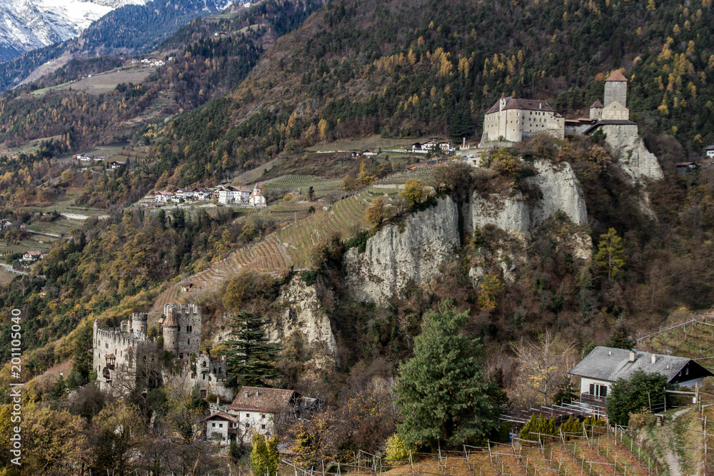 View From Tirolo Of Castle Tyrol, Castel Tirolo