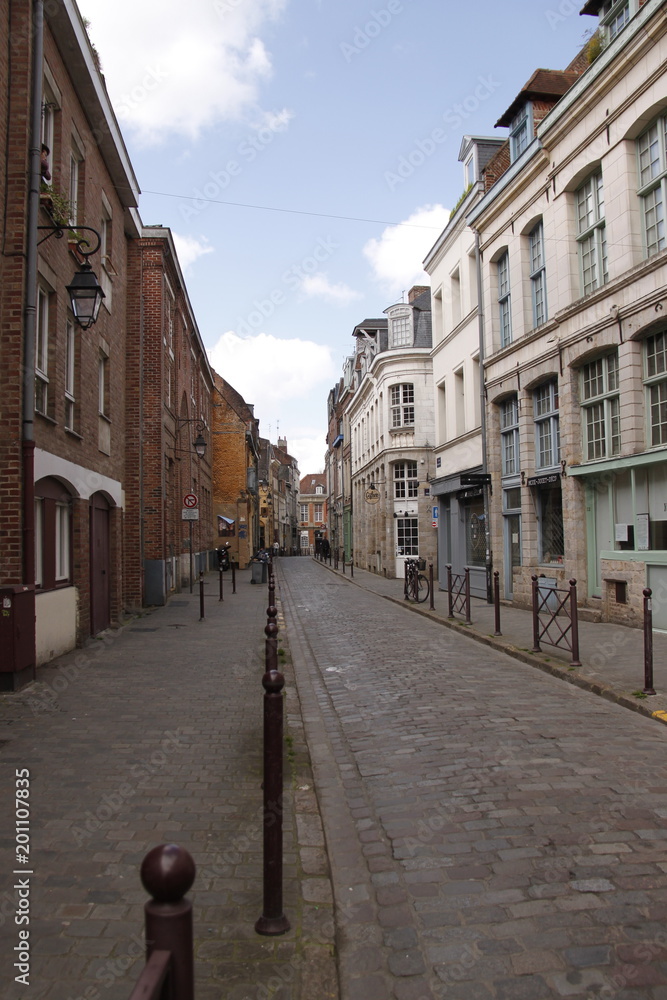 Rue pavés à Lille, Nord