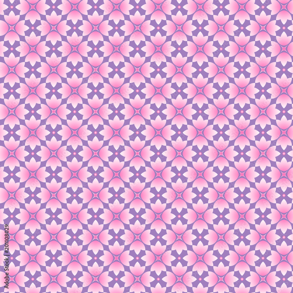 Pink & purple floral seamless pattern Pink & purple floral seamless pattern