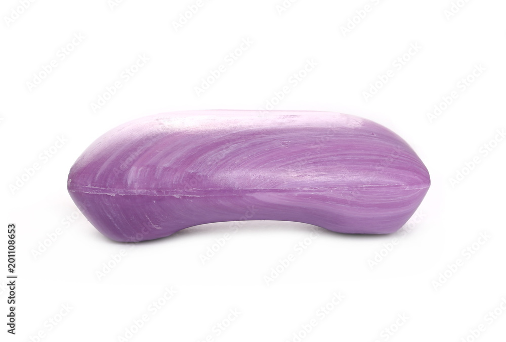 Lilac soap isolated on white background Lilac soap isolated on white background