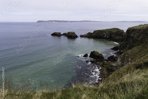 Scenic Atlantic Shore Landscape with Rough Cliffs