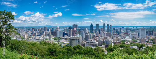 View of Montreal city in Canada photo