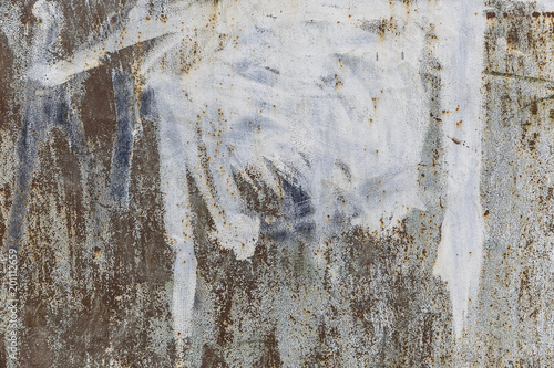 Texture of painted rusty me...