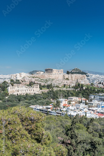 Fototapeta Naklejka Na Ścianę i Meble -  View of the Acropolis of Athens. Greece.
