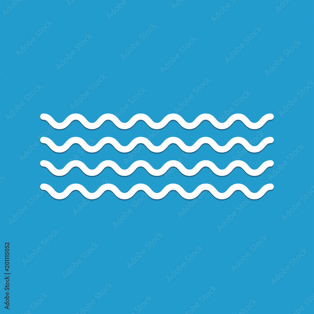 Wave icon vector Wave icon vector