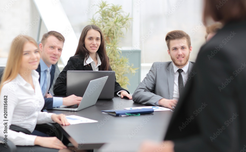 portrait of successful business team at the workplace portrait of successful business team at the workplace