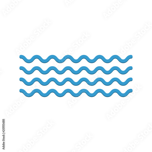 Wave icon vector 