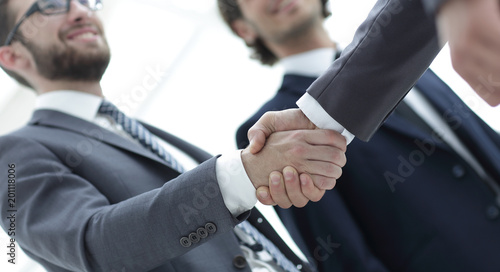 closeup.handshake of business people