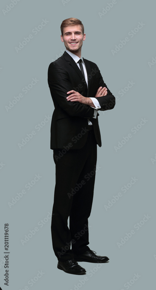 portrait of smiling successful businessman
