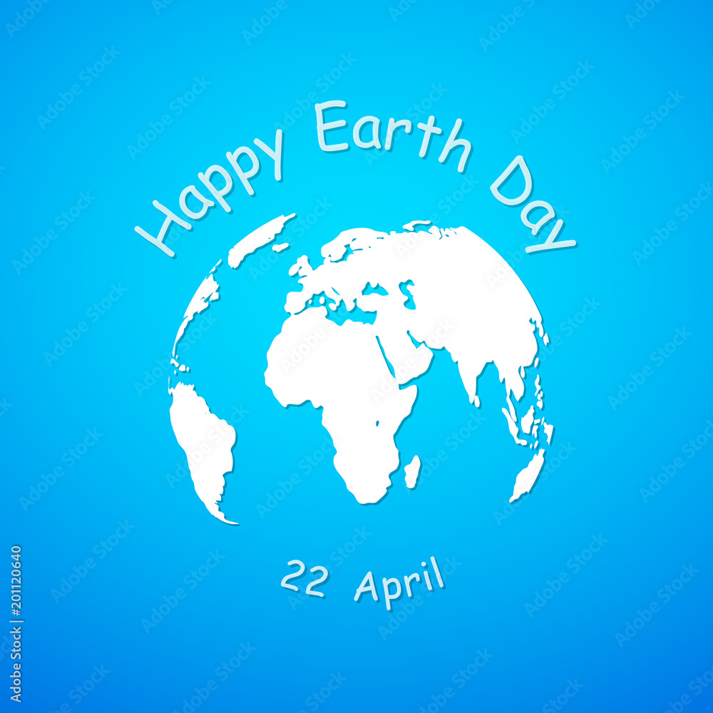 Happy Earth Day banner. Vector illustration. Happy Earth Day banner. Vector illustration.