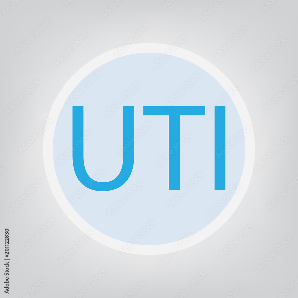 UTI (Urinary Tract Infection) acronym vector illustration Stock Vector